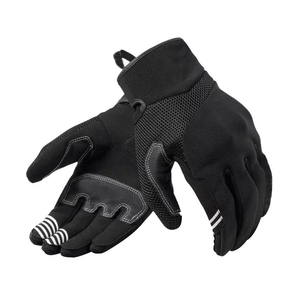 Guantes de moto de carreras negros de alta calidad Malla de cuero genuino Equipo de deportes al aire libre cálido que incluye carreras de motos - Product Image 5