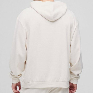 Survêtements à capuche deux pièces avec logo personnalisé pour hommes survêtements en coton évasés de haute qualité avec impression bouffante pour l'hiver - Product Image 4