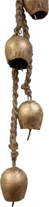 Elegant 4 Cluster Shape Wind Chimes Indoor Outdoor Wedding Home Decor Handmade Metal Hanging <b>Bells</b> Rope Creative Novelty for - Product Image 5