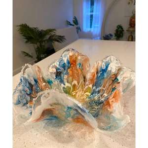 Tazón para servir de resina hecho a mano de una sola pieza con la mejor calidad y material para restaurantes y hoteles gordos - Product Image 6