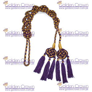 Cincture sur mesure avec cordon croisé doré Petits glands Fil métallique Personnaliser la couleur - Product Image 5