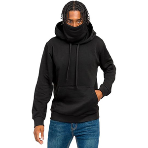 Sweat à capuche surdimensionné en molleton pour hommes de qualité supérieure vêtements d'hiver masque pulls à capuche pour hommes - Product Image 1