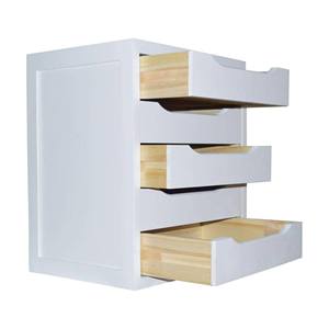 Cassettiera Bianca WELL HOME a 5 Cassetti 39x30x45cm con Spazio di Archiviazione 39x30x45cm - Product Image 5