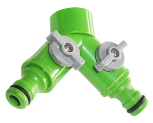 Adattatore per rubinetto con 2 uscite 3/4" (GSC 3602039) (Confezione blister) - Product Image 1