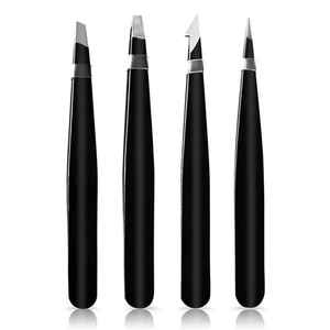4Pcs Eyebrow Tweezers Set Stainless Steel Hair <b>Clip</b> Eyebrow Trimmer Eyelash Extension <b>Clip</b> Women Makeup Beauty Tools - Product Image 1