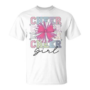 T-Shirt da Cheerleader per Ragazze con Fiocco Coquette, Abbigliamento Divertente e Alla Moda per Cheerleader - Product Image 1