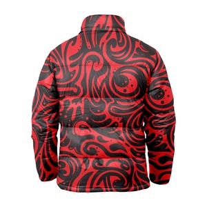 2025 personnalisation hommes vestes décontracté mode hiver bouffant veste hommes court Bomber bulle manteaux impression personnalisée - Product Image 4