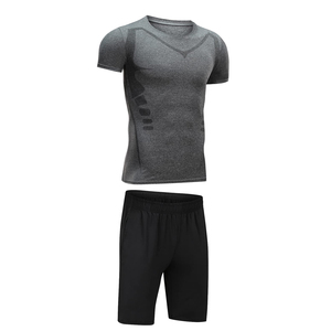 Fabricante de fábrica, conjuntos de gimnasio de compresión para hombres, conjunto de gimnasio transpirable y cómodo de alta calidad a granel - Product Image 2