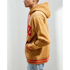 OEM diseño personalizado hombres/mujeres de gran tamaño pulóver con capucha bordado personalizado completo 3D Puff en relieve polar Streetwear Sudadera con capucha en blanco - Product Image 3