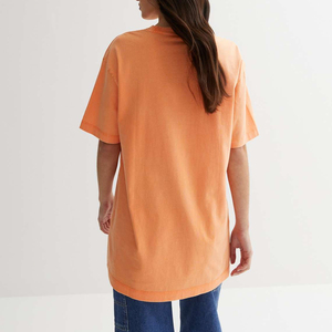 เสื้อทีเชิ้ตสำหรับซักและซักของผู้หญิงแนววินเทจขนาดใหญ่แกรม280 100% ผ้าฝ้ายออร์แกนิกพิมพ์โลโก้แบรนด์ของคุณเอง & พิมพ์ DTG - Product Image 2