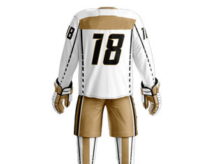 Prix réglable uniforme de hockey sur glace pour hommes anti-rides meilleur matériel respirant léger uniforme de hockey sur glace entièrement personnalisé - Product Image 2