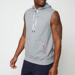 Camiseta sin Mangas con Capucha y Logotipo Personalizado de Alta Calidad para Hombre, 180 g/m², Tejido de Punto, Ropa Deportiva para Gimnasio con Diseño Transpirable - Product Image 6