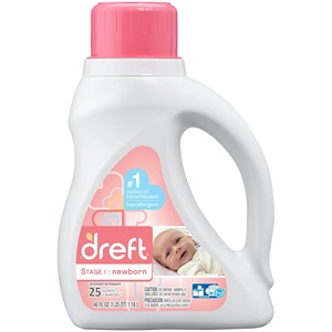 Detergente Líquido para Ropa de Bebé Recién Nacido Dreft Etapa 1, 40 Onzas Modelo 946130 Hecho en Turquía - Product Image 3