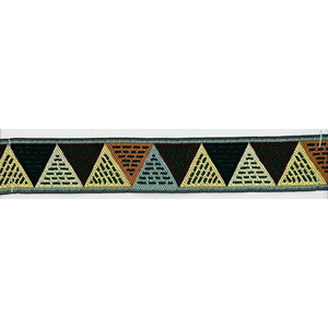 ริบบิ้นผ้าแจ็คการ์ด KVR สำหรับทำหมวกและเครื่องประดับ DIY สีสันสดใส ลายเพชรระยิบระยับ - Product Image 5