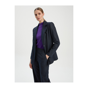 Chaqueta con bolsillos y detalles en mezcla de viscosa para mujer BGN Turkey W24J072 - Product Image 4