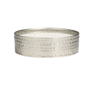 Luxury Hammered Silver Metal Bowl <b>Candle</b> For Christmas Gift Home Wedding Decoration in Best Price - Product Image 1