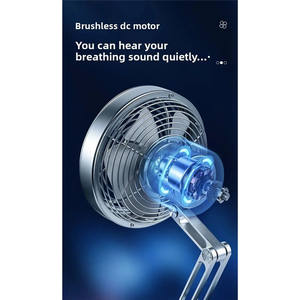 Ventilateur de bureau créatif en métal B89B - Alimentation électrique avec commande mécanique pour une utilisation en extérieur et en intérieur - Product Image 4