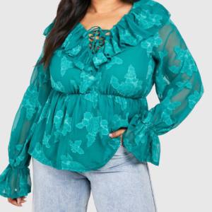 Chemisier ample décontracté à manches longues imprimé sur mesure pour femme, style hip-hop, en flanelle boutonnée, grande taille, collection automne 2026, en coton - Product Image 1