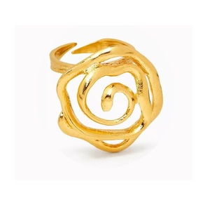 Anillo de lujo de alta calidad MS estilo europeo americano Acero inoxidable circón titanio acero joyería hecha a mano anillos de moda - Product Image 6