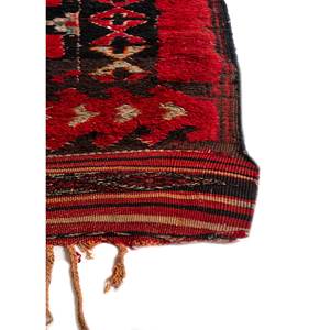 Alfombra de Lana Anudada a Mano Kiaan, Diseño Geométrico Abstracto Rojo Naranja, para Adolescentes, para Entrada, Pasillo, Modelo Pae-5353, Rectangular 9x12 - Product Image 4