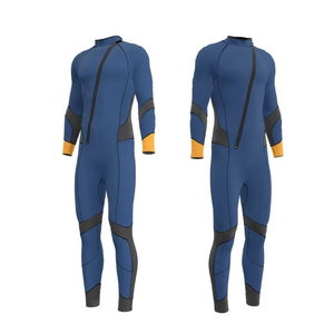 Combinaison de surf professionnelle à haute élasticité, une pièce, fermeture éclair sur la poitrine, néoprène 4/3, combinaison de plongée pour hommes, maillots de bain - Product Image 2