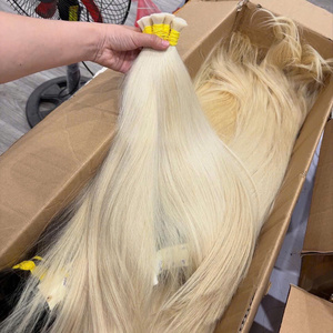 Cabello Liso de Alta Calidad, Ondulado Natural, Remy Virgen 1B, de Gran Longitud, para Tejido Profesional a Máquina - Product Image 3
