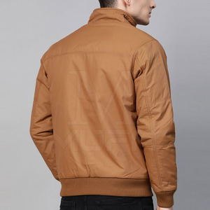 Blouson aviateur à col montant style street pour hommes tissu en toile à séchage rapide polyester de haute qualité vente en gros pour la saison d'hiver - Product Image 3