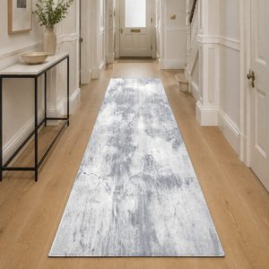 Alfombra de Área Chenille Lavable a Máquina, Antideslizante, con Estampado Digital Oriental Tradicional en Color Crema Marfil, Modelo LXDP-0116 de RUGS DEPOT, Venta al Por Mayor - Product Image 5