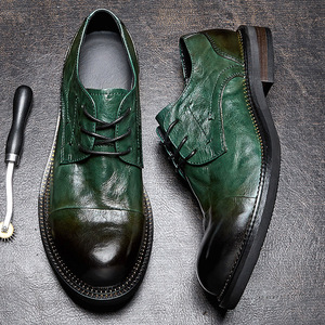 Mocassins Oxford décontractés en cuir véritable souple pour hommes, respirants, à fermeture auto-agrippante, imperméables, légers, pour le bureau et la carrière - Product Image 4