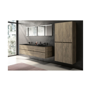 Gabinete de almacenamiento de bambú multifuncional moderno con escurridor de gran capacidad para baños y salas de estar para hoteles - Product Image 5