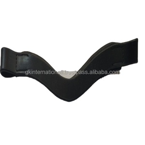 Custom Made High Quality Genuine Leather Flat Brow <b>Bands</b> Wave Shaped With Padding and Strong <b>Edge</b> Stitching Full Cob Sizes - Product Image 1