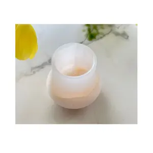 OEM / ODM tè luce onice portacandele di lusso decorazioni per la casa contenitore di candele fornitore di pietra onice e alabastro