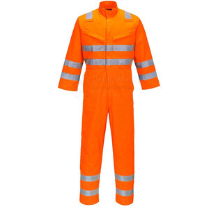 Wholesale Custom Logo Fireproof Reflective Construction Coveralls Custom 100%Polyester High Visibility <b>Safety</b> Suit For Work Wear - Product Image 2