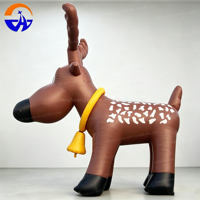 Élan de Noël gonflable Chenghuang 2026 / Décoration de vacances, cerf de dessin animé gonflable pour Noël