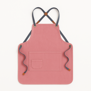 Delantal Impermeable de Lona al por Mayor para Barista, Alto Valor de Color, Ropa de Trabajo para Cocina Casera, Logotipo Personalizable, Mangas de Algodón - Product Image 1