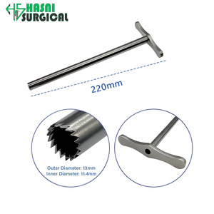 Trepano Visual Manual de Acero Inoxidable Médico de 13 mm y 11,4 mm, Instrumento Quirúrgico de Endoscopia Transforaminal - Product Image 1