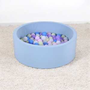 Kit de piscine à balles pour enfants avec 50 balles en mousse souple, pliable pour la chambre et l'hôtel, sûr et confortable pour les tout-petits - Product Image 2