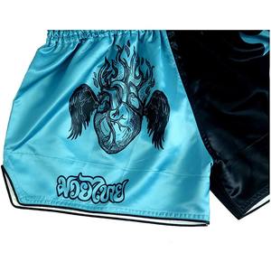 Fábrica al por mayor MMA Kick Boxing Muay Thai Pantalones cortos de entrenamiento de artes marciales Logotipo personalizado Tallas grandes Servicio OEM - Product Image 4