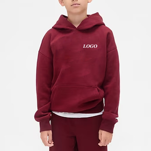 Conception de logo personnalisable avec manches longues, vêtements décontractés tendance / Sweat-shirt uni pour garçons, vêtements d'hiver avec matière douce, design - Product Image 1