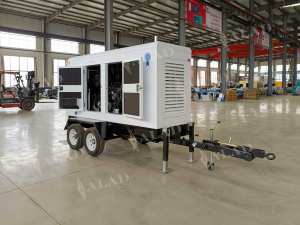 เครื่องกำเนิดไฟฟ้าดีเซลแบบเคลื่อนที่ 150-200kva สตาร์ทอัตโนมัติ ระบายความร้อนด้วยน้ำ เงียบพิเศษ พร้อมระบบ ATS ติดตั้งบนรถพ่วง ใช้งานกลางแจ้งในเมือง 3 เฟส 50/60hz - Product Image 4