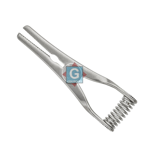 Pince manuelle en acier inoxydable GLOVER BULLDOG la plus vendue avec vis de réglage à ressort, taille droite, mâchoires de 7 cm, 4 cm - Product Image 1