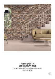 Carreaux muraux extérieurs en porcelaine 300x600mm pour façade - Product Image 4