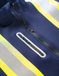 Chaqueta de lana forrada HI vis capa térmica extraíble chaquetas de lana de invierno asequibles ropa de trabajo para todas las estaciones Hecho en Pakistán - Product Image 4