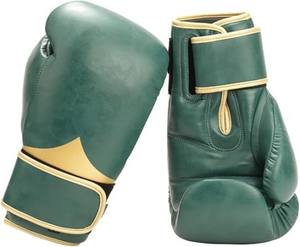 Gants de boxe professionnels en cuir de haute qualité couleur personnalisée bleu pour l'entraînement au combat et le kickboxing - Product Image 2