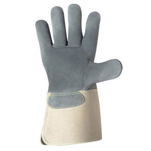 Gants de travail en cuir de vachette fendu industriels, gants de protection durables pour hommes et femmes pour les travaux en extérieur et en atelier - Product Image 4