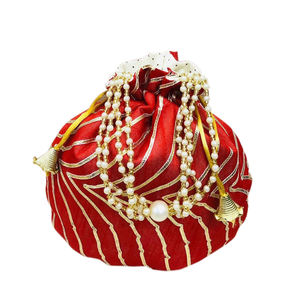 ¡Bolso de noche bordado hecho a mano indio Potli Batua Clutch para bodas y celebraciones especiales! - Product Image 1