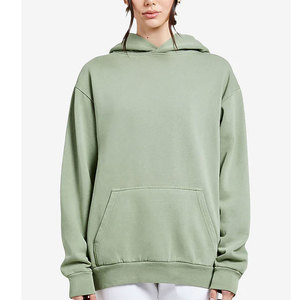 Sweat à capuche blanc lavé à l'acide 500gsm-Blanc surdimensionné ultra lourd-Sweats à capuche délavés à la pierre de style vintage - Product Image 1