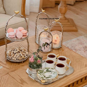 Le plus populaire porte-fleurs élégant en or brillant avec couleur argent porte-bougie unique de luxe pour l'éclairage de la décoration de la maison - Product Image 6