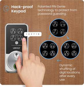 ระบบล็อคประตูอัจฉริยะ Lockly Secure Pro Zeno Series - ระบบสแกนลายนิ้วมือ คีย์การ์ด ระบบจดจำใบหน้า และควบคุมผ่านแอปพลิเคชัน สำหรับประตูอลูมิเนียม ระดับความปลอดภัยสูง - Product Image 3