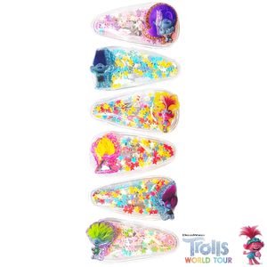 OEM/ODM Customizable Trolls Worlds 6pc Confetti Snap Hair <b>Clips</b> Direct Factory Price - Product Image 2
